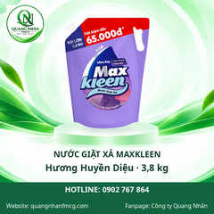 Nước giặt xả MaxKleen Hương Huyền Diệu 3.8kg × 3 túi
