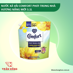 Nước xả vải COMFORT phơi trong nhà hương nắng mới 3.1l