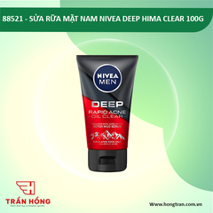 88521 SỬA RỮA MẶT NAM NIVEA DEEP HIMA CLEAR 100G