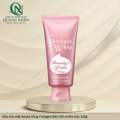 Sữa rửa mặt Senka Hồng Collagen Đàn hồi mướt mịn 120g x 48 tuýp ( Hồng )