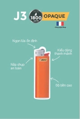 1 lốc 50 cái- bật lửa BIC j3 - ảnh 2