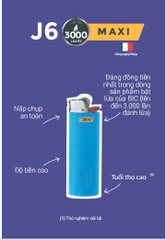 1 lốc 50 cái - bật lửa BIC j6