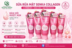 Sữa rửa mặt Senka Hồng Collagen Đàn hồi mướt mịn 120g x 48 tuýp ( Hồng )