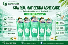 Sữa rửa mặt Senka Acne Giành cho da Mụn 100g x 36 tuýp ( XANH LÁ )