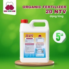 Phân bón hữu cơ Organic Fertilizer 20 NTV – can 5 lít – dạng nước