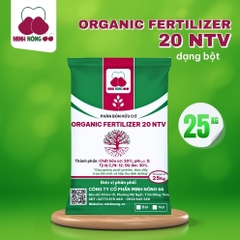 Phân bón hữu cơ Organic Fertilizer 20 NTV - bao 25kg - Dạng Bột