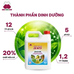 Phân bón hữu cơ Organic Fertilizer 20 NTV – can 5 lít – dạng nước