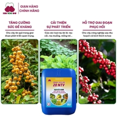 Phân bón hữu cơ Organic Fertilizer 20 NTV – can 20 lít – dạng nước