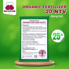Phân bón hữu cơ Organic Fertilizer 20 NTV - bao 25kg - Dạng Bột