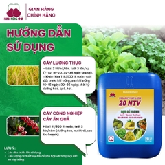 Phân bón hữu cơ Organic Fertilizer 20 NTV – can 20 lít – dạng nước