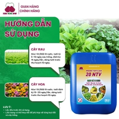 Phân bón hữu cơ Organic Fertilizer 20 NTV – can 20 lít – dạng nước