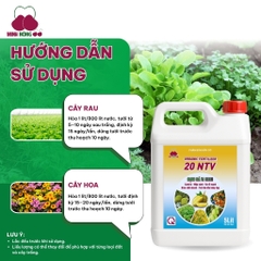 Phân bón hữu cơ Organic Fertilizer 20 NTV – can 5 lít – dạng nước