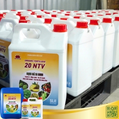 Phân bón hữu cơ Organic Fertilizer 20 NTV – can 5 lít – dạng nước