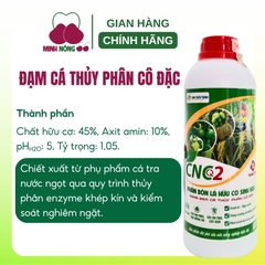 Phân bón lá hữu cơ sinh học - Dịch đạm cá cô đặc CNC2 - chai 1 lít - dạng nước