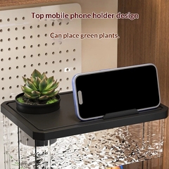 Hồ cá acrylic mini để bàn decor văn phòng cao cấp
