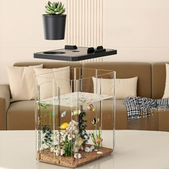 Hồ cá acrylic mini để bàn decor văn phòng cao cấp