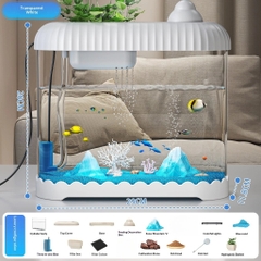Hồ cá Betta để bàn có lọc và đèn LED