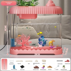 Hồ cá Betta để bàn có lọc và đèn LED