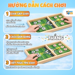 Cờ Búng Đối Kháng Hình Sân Cỏ Đá Banh- Trò chơi Gia Đình Cho Trẻ Em WonderToysVN