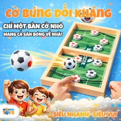 Cờ Búng Đối Kháng Hình Sân Cỏ Đá Banh- Trò chơi Gia Đình Cho Trẻ Em WonderToysVN