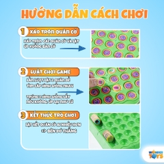 Bàn Cờ Lật Hình Quân Cờ Game Trí Nhờ- Đồ Chơi Trí Tuệ Rèn Luyện Quan Sát Cho Bé WonderToysVN