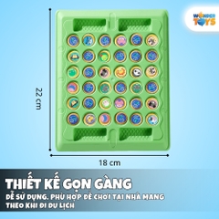 Bàn Cờ Lật Hình Quân Cờ Game Trí Nhờ- Đồ Chơi Trí Tuệ Rèn Luyện Quan Sát Cho Bé WonderToysVN