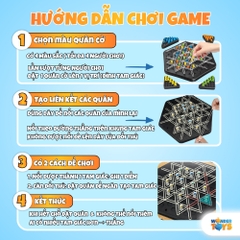 Cờ Vây Liên Xích Tam Giác Dây Thun Hình Phi Hành Gia Đồ Chơi Phát Triển Tư Duy Cho Bé- WonderToysVN