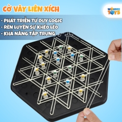 Cờ Vây Liên Xích Tam Giác Dây Thun Hình Phi Hành Gia Đồ Chơi Phát Triển Tư Duy Cho Bé- WonderToysVN