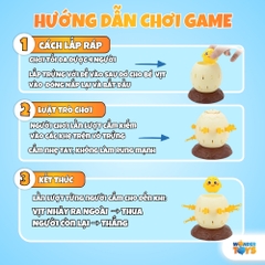 Đồ Chơi Thùng Cướp Biển Vui Nhộn Hình Trứng Gà Con- Đồ chơi trò chơi trí tuệ- WonderToysVN