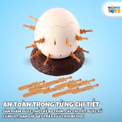 Đồ Chơi Thùng Cướp Biển Vui Nhộn Hình Trứng Gà Con- Đồ chơi trò chơi trí tuệ- WonderToysVN