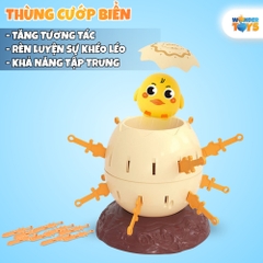 Đồ Chơi Thùng Cướp Biển Vui Nhộn Hình Trứng Gà Con- Đồ chơi trò chơi trí tuệ- WonderToysVN