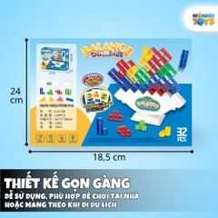 Bộ Đồ Chơi Tháp Cân Bằng 32 Cái Phát Triển Tư Duy Sáng Tạo Cho Trẻ