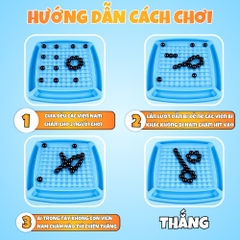 Bộ Cờ 20 Quân Nam Châm Từ Tính Xanh Dương- Bàn Cờ Chiến Thuật Trí Tuệ Cho Bé- Trò Chơi Cờ Xếp Hình