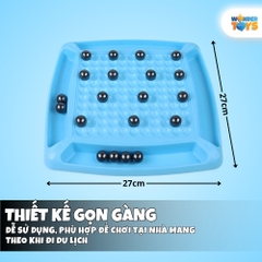 Bộ Cờ 20 Quân Nam Châm Từ Tính Xanh Dương- Bàn Cờ Chiến Thuật Trí Tuệ Cho Bé- Trò Chơi Cờ Xếp Hình