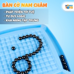 Bộ Cờ 20 Quân Nam Châm Từ Tính Xanh Dương- Bàn Cờ Chiến Thuật Trí Tuệ Cho Bé- Trò Chơi Cờ Xếp Hình