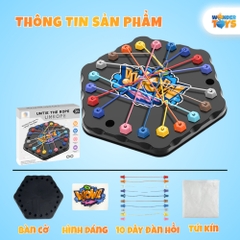 Đồ Chơi Gỡ Rối Dây Hình Lục Giác Rope Challenge,Trò Chơi Trí Tuệ Gỡ Dây Thun Rèn Luyện Tư Duy Cho Bé