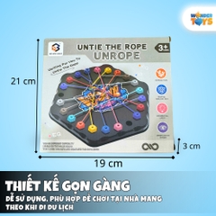 Đồ Chơi Gỡ Rối Dây Hình Lục Giác Rope Challenge,Trò Chơi Trí Tuệ Gỡ Dây Thun Rèn Luyện Tư Duy Cho Bé