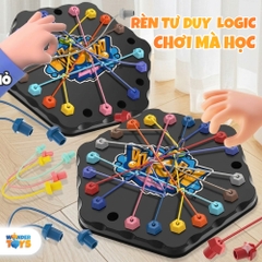 Đồ Chơi Gỡ Rối Dây Hình Lục Giác Rope Challenge,Trò Chơi Trí Tuệ Gỡ Dây Thun Rèn Luyện Tư Duy Cho Bé