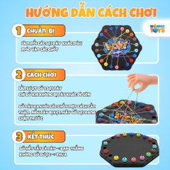 Đồ Chơi Gỡ Rối Dây Hình Lục Giác Rope Challenge,Trò Chơi Trí Tuệ Gỡ Dây Thun Rèn Luyện Tư Duy Cho Bé