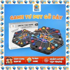 Đồ Chơi Gỡ Rối Dây Hình Lục Giác Rope Challenge,Trò Chơi Trí Tuệ Gỡ Dây Thun Rèn Luyện Tư Duy Cho Bé