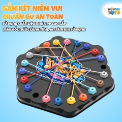Đồ Chơi Gỡ Rối Dây Hình Lục Giác Rope Challenge,Trò Chơi Trí Tuệ Gỡ Dây Thun Rèn Luyện Tư Duy Cho Bé