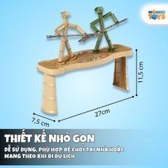 Đồ Chơi Chiến Binh Đối Kháng Người Tre Bamboo Section Man - Nhựa ABS Cao Cấp