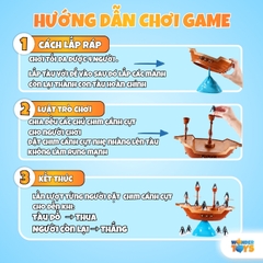 Trò Chơi Cân Bằng Thử Thách Cướp Biển Tàu Thuyền Đồ Chơi Cho Trẻ Em Tiệc Gia Đình Sinh Nhật