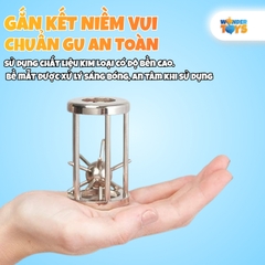 Đồ Chơi Giải Đố Mở Khóa Không Gian Lồng Sắt Nhím Gai Size Lớn Thử Thách IQ