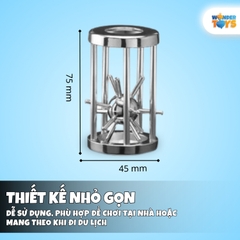Đồ Chơi Giải Đố Mở Khóa Không Gian Lồng Sắt Nhím Gai Size Lớn Thử Thách IQ