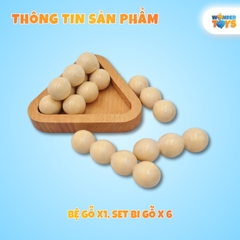 Đồ chơi trí tuệ kim tự tháp hình cầu, trò chơi tháp bóng bằn gỗ tháo gỡ, láp ráp Ball Pyramid Puzzle
