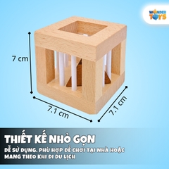 Gảm Trí Tuệ Mở Khóa Kim Tự Tháp Khỏi Lồng Gỗ – Đồ Chơi IQ Giải Đố Logic Rèn Luyện Tư Duy