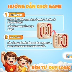 Đồ Chơi Gỗ Rubik Biến Thể Trượt Hạt – Đồ Chơi Trí Tuệ Logic Cho Bé & Người Lớn, Rèn Luyện Tư Duy
