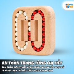 Đồ Chơi Gỗ Rubik Biến Thể Trượt Hạt – Đồ Chơi Trí Tuệ Logic Cho Bé & Người Lớn, Rèn Luyện Tư Duy