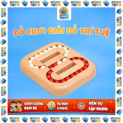 Đồ Chơi Gỗ Rubik Biến Thể Trượt Hạt – Đồ Chơi Trí Tuệ Logic Cho Bé & Người Lớn, Rèn Luyện Tư Duy